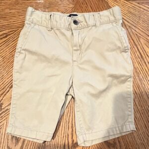 Children's PLACE Boys Adjustable Waist Chino Shorts Size 6, Beige, Pockets